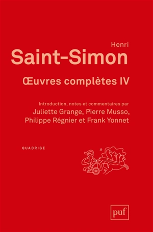 Oeuvres complètes - Claude Henri de Saint-Simon