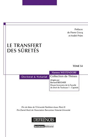 Le transfert des sûretés - Hannes Westendorf