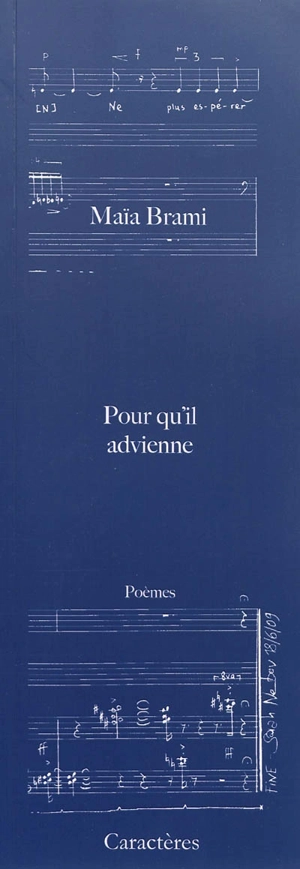 Pour qu'il advienne - Maïa Brami