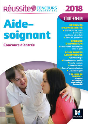 Aide-soignant 2018 : concours d'entrée : tout-en-un - Jackie Pillard