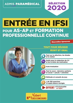 Entrée en IFSI pour AS-AP et formation professionnelle continue : tout-en-un : sélection 2020 - Isabelle Bisutti