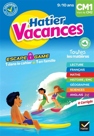 Hatier vacances, CM1 vers le CM2, 9-10 ans : conforme aux programmes - Thomas Cambarot