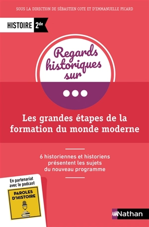 Les grandes étapes de la formation du monde moderne : histoire 2de : 6 historiennes et historiens présentent les sujets du nouveau programme