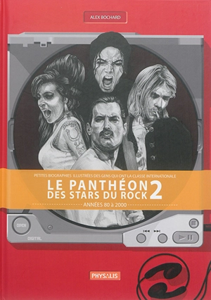 Le panthéon des stars du rock : petites biographies illustrées des gens qui ont la classe internationale. Vol. 2. Années 80 à 2000 - Alexandre Bochard