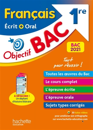 Français écrit + oral 1re : bac 2021 - Amélie Pinçon