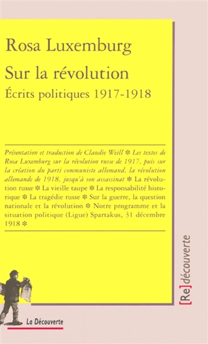 Ecrits politiques (1917-1918) - Rosa Luxemburg