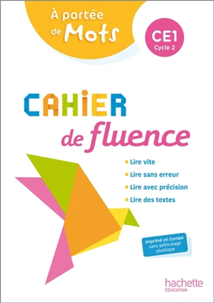 A portée de mots CE1, cycle 2 : cahier de fluence - Caroline Armand