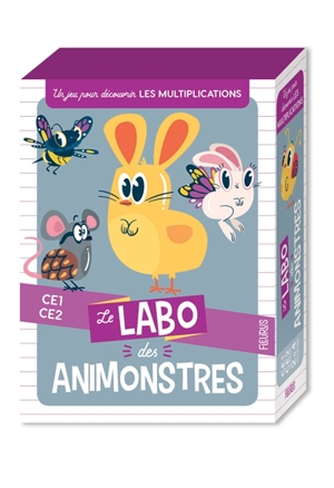 Le labo des animonstres : un jeu pour découvrir les multiplications : CE1, CE2 - Tony Voinchet