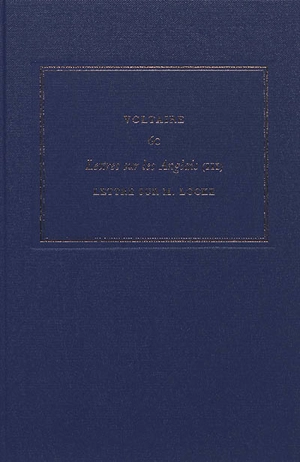 Les oeuvres complètes de Voltaire. Vol. 6C. Lettres sur les Anglais. Vol. 3. Lettre sur M. Locke - Voltaire