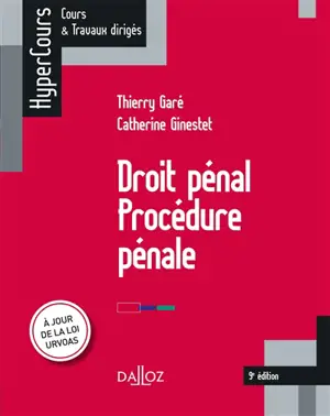 Droit pénal, procédure pénale - Thierry Garé