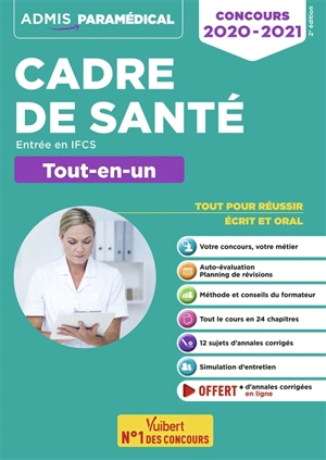 Cadre de santé : entrée en IFCS, tout-en-un : concours 2020-2021 - Josseline Jacques