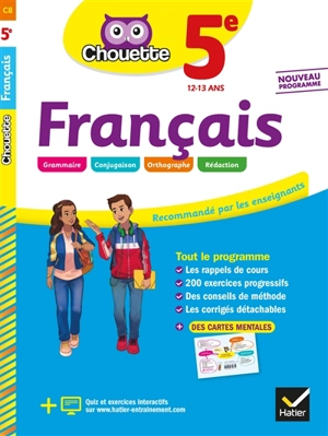 Français 5e, 12-13 ans : nouveau programme - Thierry Marquetty