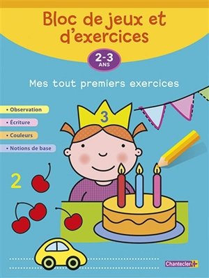 Bloc de jeux et d'exercices, 2-3 ans : mes tout premiers exercices - Kristien Van der Perre