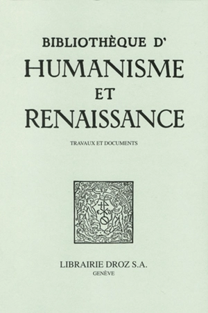 Bibliothèque d'humanisme et Renaissance, n° 82-2