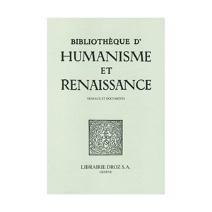 Bibliothèque d'humanisme et Renaissance, n° 80-2