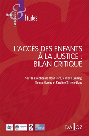 L'accès des enfants à la justice : bilan critique