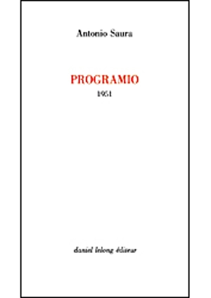 Programio : 1951 - Antonio Saura