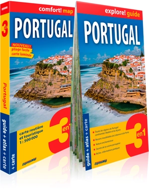 Portugal : 3 en 1 : guide + carte + atlas - Janusz Andrasz