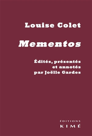 Mementos - Louise Colet