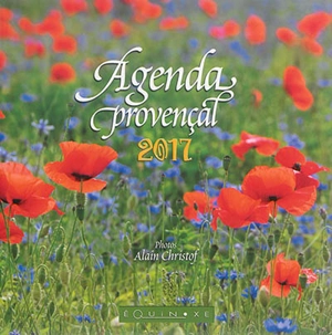 Agenda provençal 2017 : couverture coquelicots - Alain Christof