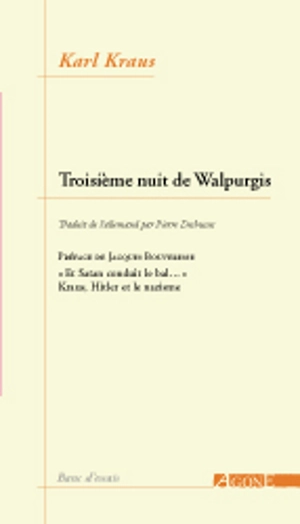 La troisième nuit de Walpurgis - Karl Kraus