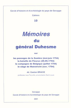 Mémoires du général Duhesme - Guillaume-Philibert Duhesme