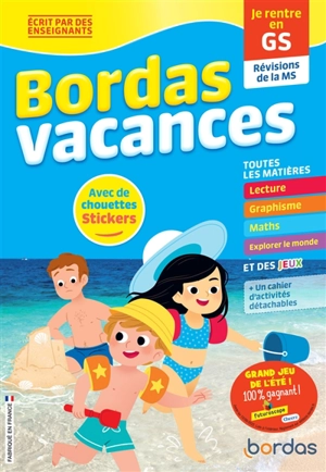 Bordas vacances : je rentre en GS : révisions de la MS - Bénédicte Carboneill