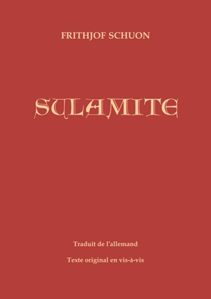 Sulamite. Sulamith - Frithjof Schuon