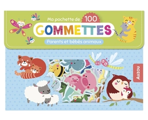 Parents et bébés animaux : ma pochette de 100 gommettes - Inga Wilmink