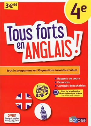 Tous forts en anglais ! 4e - Catherine Azoulay