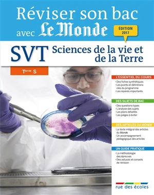 Sciences de la vie et de la Terre, terminale S - Rue des écoles