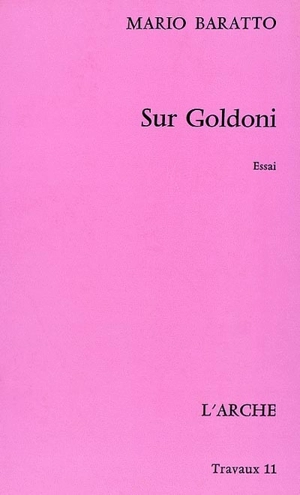 Sur Goldoni - Mario Baratto