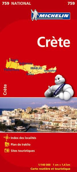 CARTE NATIONALE CRETE / KRETA - Collectif