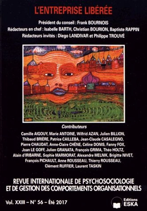 Revue internationale de psychosociologie et de gestion des comportements organisationnels, n° 56. L'entreprise libérée