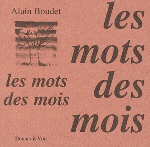 Les mots des mois - Alain Boudet