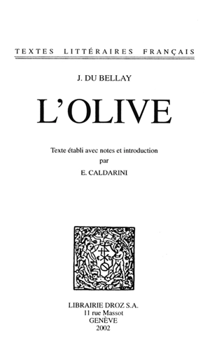 L'olive - Joachim Du Bellay