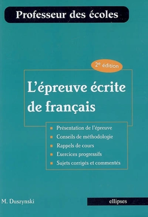 L'épreuve écrite de français - Manuelle Duszynski