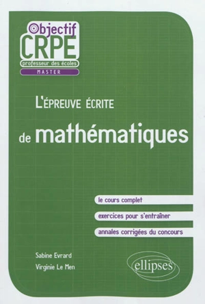 L'épreuve écrite de mathématiques - Sabine Evrard