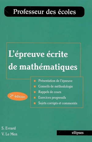 L'épreuve écrite de mathématiques - Sabine Evrard