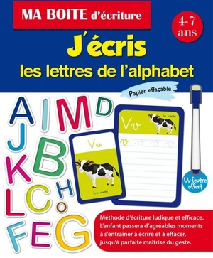 J'écris les lettres de l'alphabet : 4-7 ans : papier effaçable