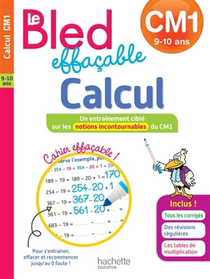 Le Bled effaçable, calcul, CM1, 9-10 ans - Stéphanie Neumayer