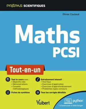 Maths PCSI : tout-en-un - Olivier Coulaud