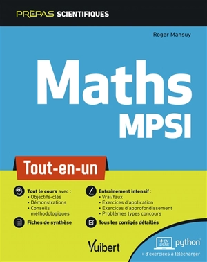 Maths MPSI : tout-en-un - Roger Mansuy