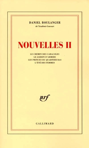 Nouvelles. Vol. 2 - Daniel Boulanger