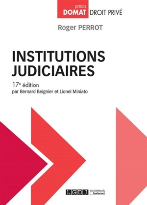 Institutions judiciaires - Roger Perrot