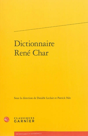 Dictionnaire René Char