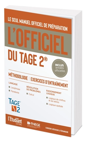 L'officiel du Tage 2 : manuel officiel de préparation : méthodologie, exercices d'entraînement - Thomas Leblé