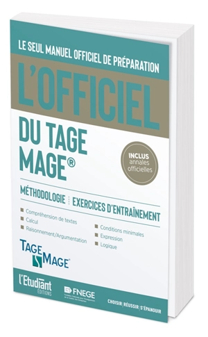 L'officiel du Tage Mage : manuel officiel de préparation au test : méthodologie, exercices d'entraînement - Iman Hedayati-Dezfouli