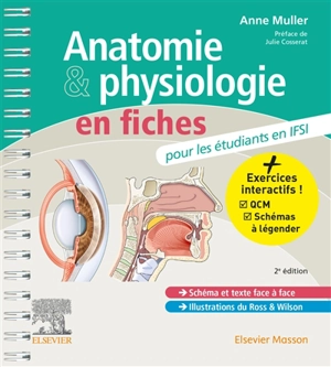 Anatomie & physiologie en fiches : pour les étudiants en IFSI - Anne Muller