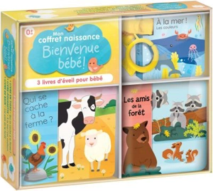 Mon coffret naissance : Bienvenue bébé ! : 3 livres d'éveil pour bébé - Corinne Delporte